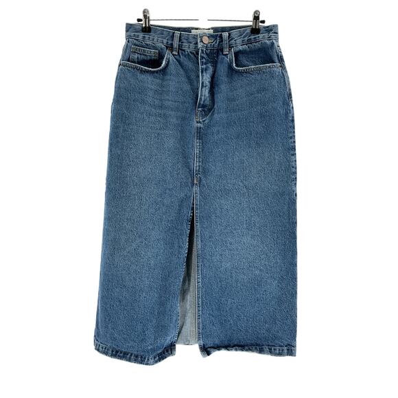 La Ligne 'The Kate' Blue Cotton Skirt Size 29 - Picture 2 of 4